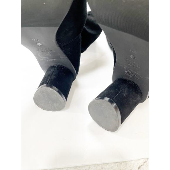 Stuart Weitzman Margotland Suede Over The Knee Boots Black 9.5 - Picture 14 of 16